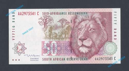 RSA 1999 TT Mboweni R50 First Issue AA prefix - UNC!