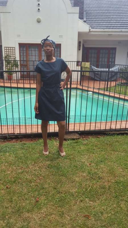 Beautiful Casual Navy Dress - medium