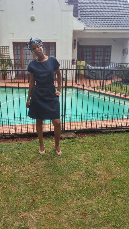 Beautiful Casual Navy Dress - medium