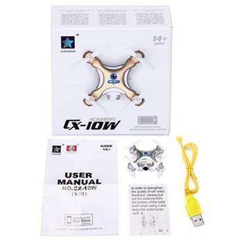 Cheerson CX-10W Mini Wifi FPV With Camera 2.4G 4CH 6 Axis LED RC Quadcopter (PINK)