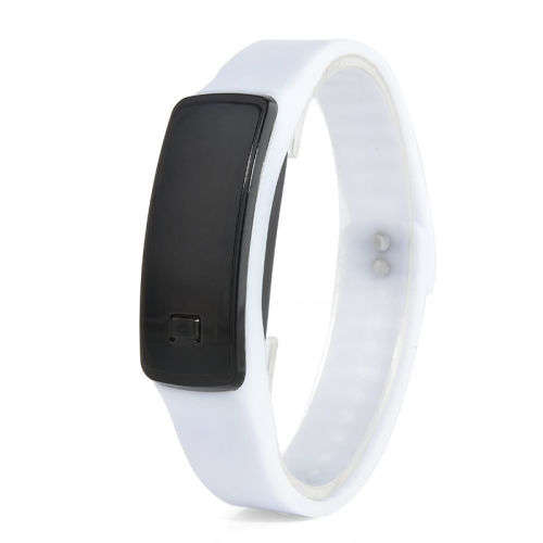 Fashion Digital LED Sports Wrist Watch Unisex Silicone Band