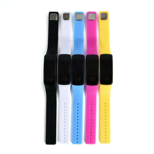Fashion Digital LED Sports Wrist Watch Unisex Silicone Band