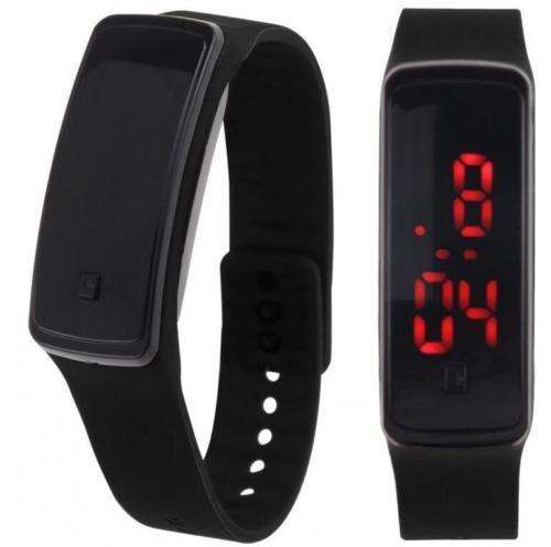 Fashion Digital LED Sports Wrist Watch Unisex Silicone Band