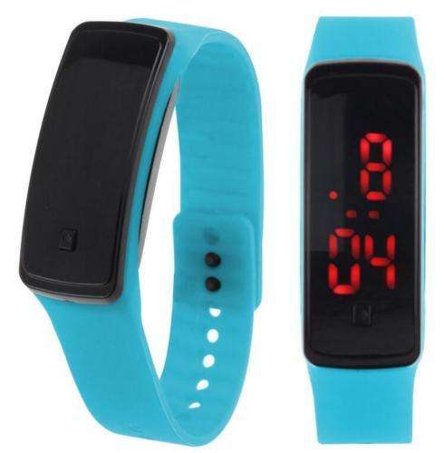 Fashion Digital LED Sports Wrist Watch Unisex Silicone Band