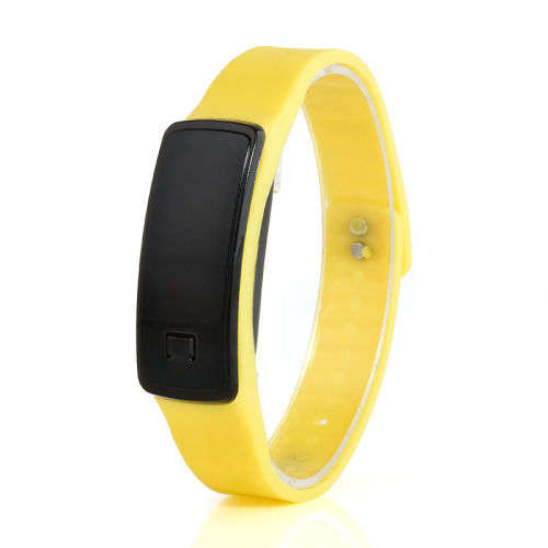 Fashion Digital LED Sports Wrist Watch Unisex Silicone Band