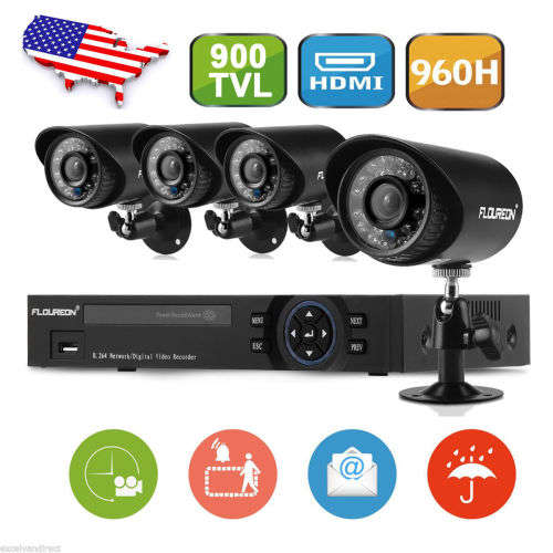 8CH 9HDMI DVR 900TVL Outdoor CCTV IR Security Camera System