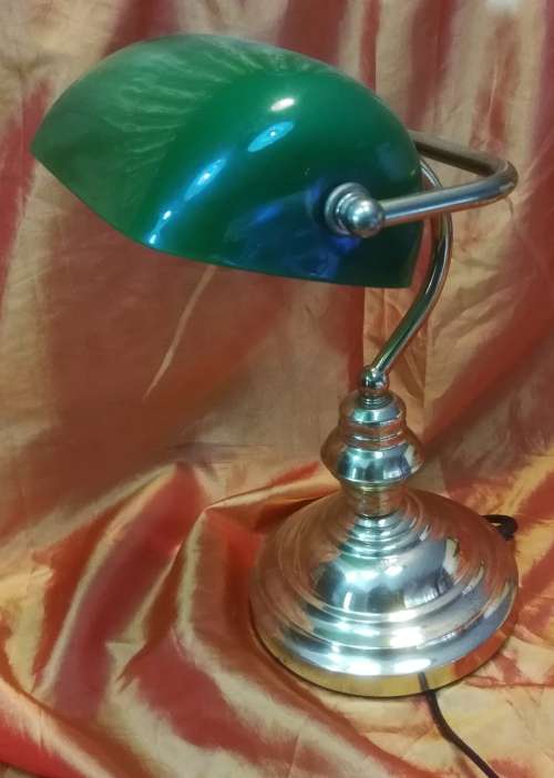 Bankers Desk Lamp - Green