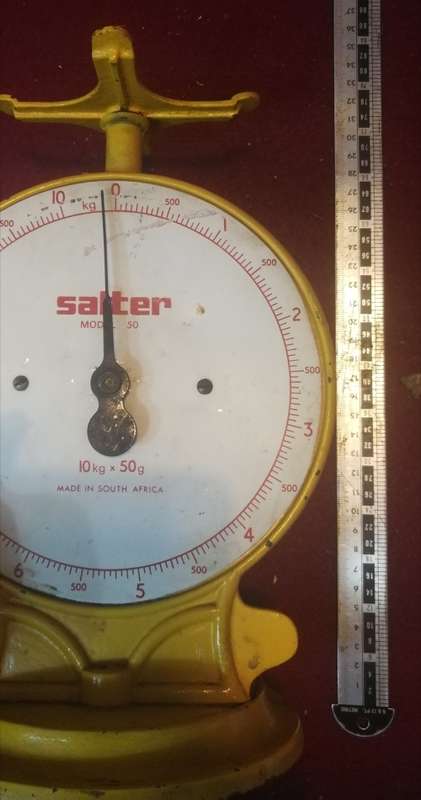 Beautiful Vintage Cast Iron Salter Scale