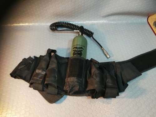 GXG Gen X Global 5 Pod Pouch and Heavy Duty Remote Thick Coiled Hose and Guerilla air tank