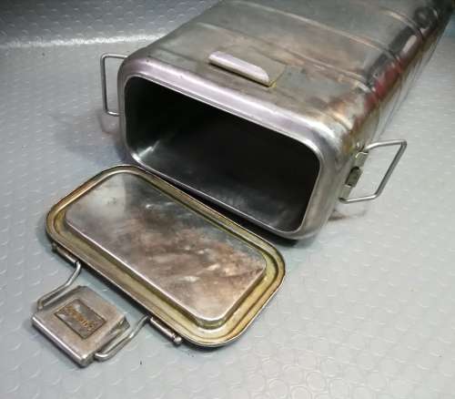 Vintage stainless steel Calorinox Military Hotbox 550mm high