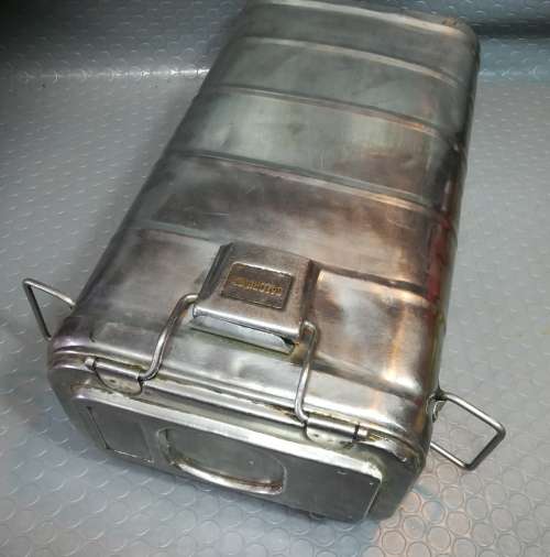 Vintage stainless steel Calorinox Military Hotbox 550mm high