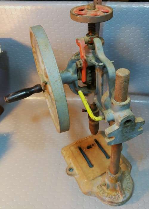 Absolutely stunning!!! Antique Bradson Cast iron 570mm standing drillpress. Made in England