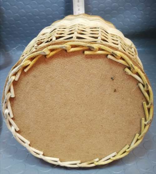 French Wicker Wine Bottle Large