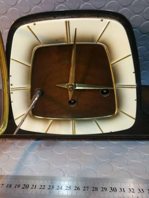 STUNNING!!! Franz Hermle 8 day Westminster Chime 1950 Mantle Clock (working)