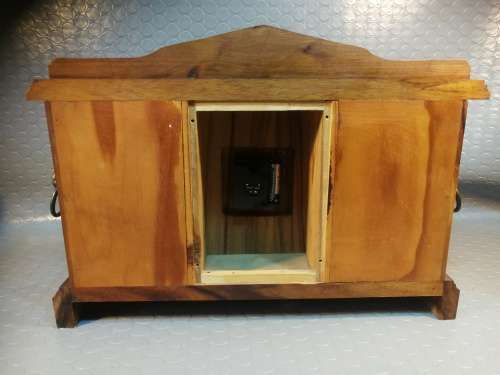 Stunning!!! Large heavy solid wood mantel clock (works 100%)