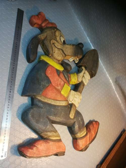 Huge!! Solid wood hand carved Goofy 720mm
