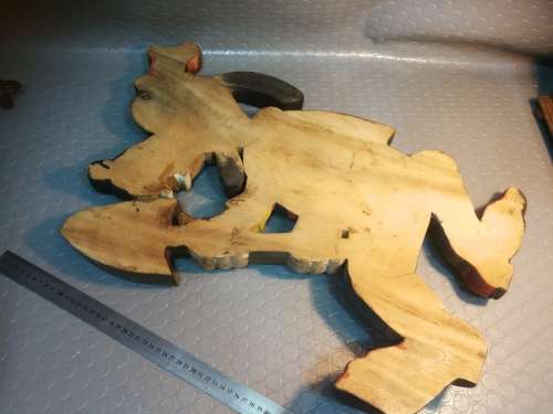 Huge!! Solid wood hand carved Goofy 720mm