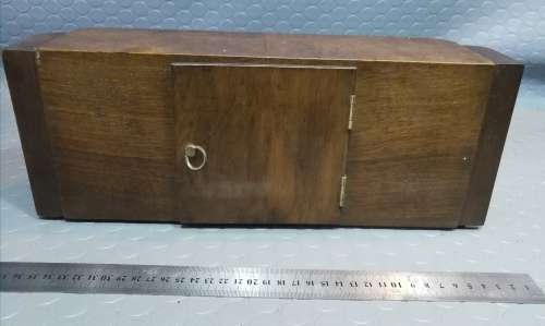 Beautiful wood antique mecanical mantel clock (Not tested no key)