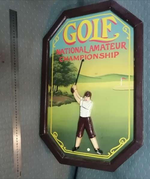 Amazing Large Vintage 3D Golf Sighn