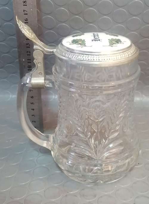 Elegant Glass West German Beer Stein