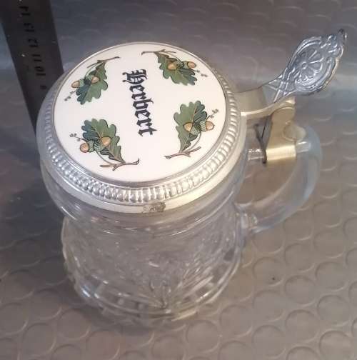 Elegant Glass West German Beer Stein