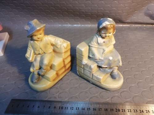 Vintage Ceramic Bookends
