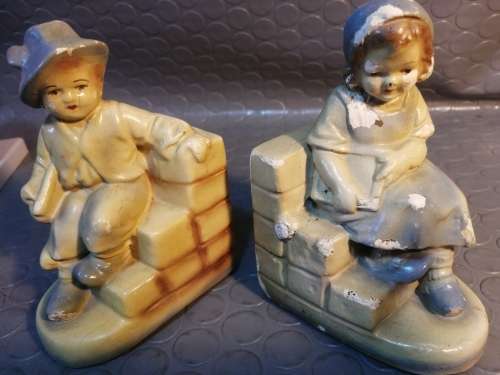 Vintage Ceramic Bookends