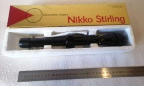 Nikko Stirling gold crown 4x40 wide angle rifle scope (unused)