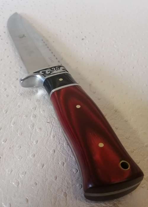 Impressive Columbia jinlang SA41 Hunting Knife Made in USA (With pouch)