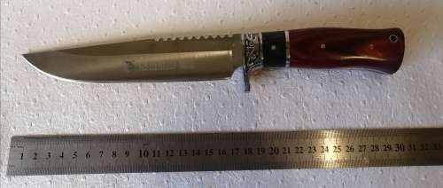 Impressive Columbia jinlang SA41 Hunting Knife Made in USA (With pouch)