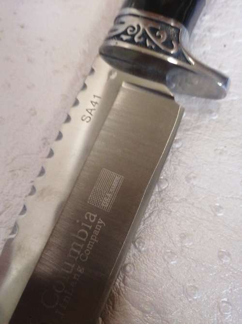 Impressive Columbia jinlang SA41 Hunting Knife Made in USA (With pouch)