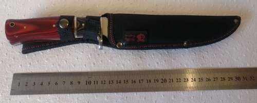 Impressive Columbia jinlang SA41 Hunting Knife Made in USA (With pouch)