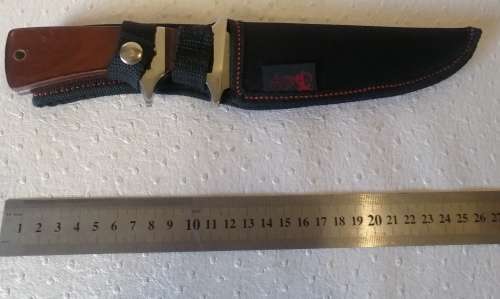 Stunning Columbia jinlang A09 Hunting Knife Made in USA (With pouch)