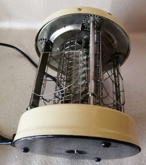 Vintage Enamel Swivel Toaster (Working)