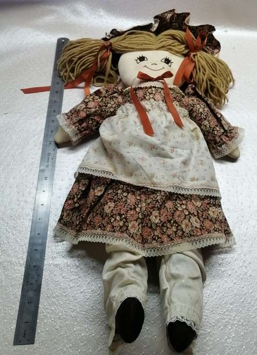 Very beautiful vintage handmade ragdoll - girl