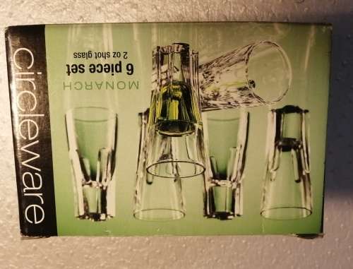 Brand New Circleware 6 piece Shot Glasses
