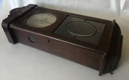 Magnificent!! Antique Large Solid Wood Longcase Clock with beveled glass