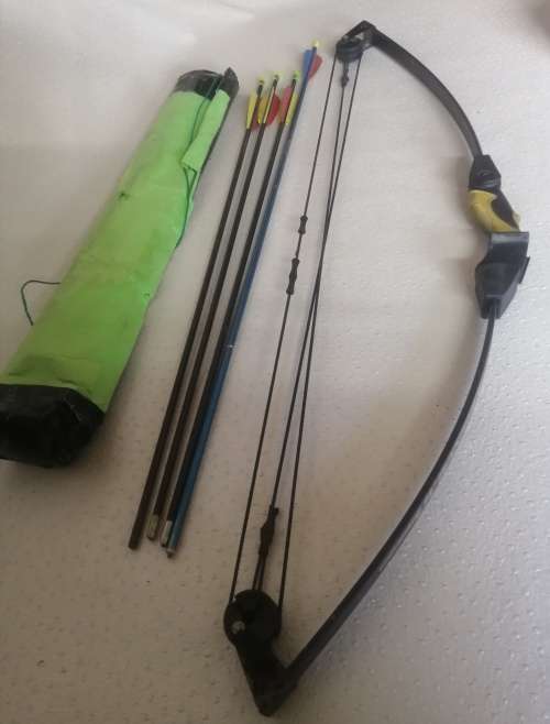 Barnett lil banshee compound bow and arows