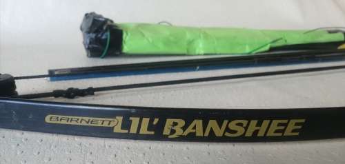 Barnett lil banshee compound bow and arows