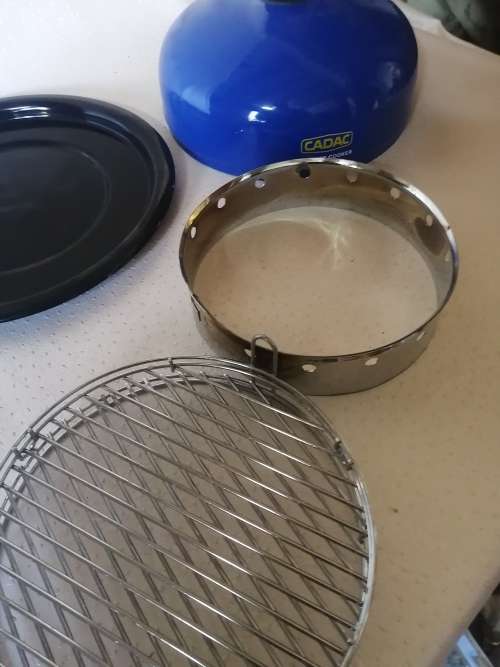 Complete cadac smoker cooker with smoking dust. (Like new)