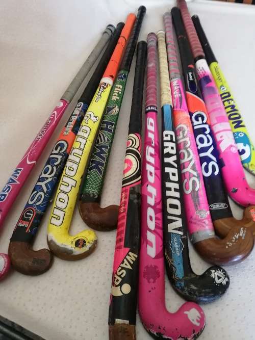 Huge bundle of brand name hockey sticks. One bid takes all!!