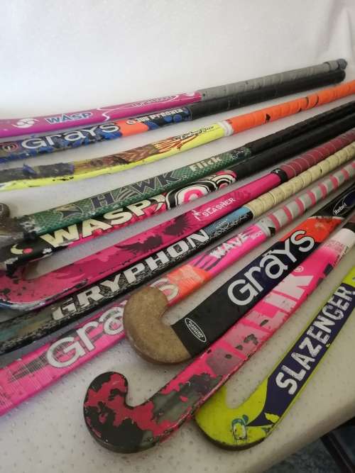 Huge bundle of brand name hockey sticks. One bid takes all!!