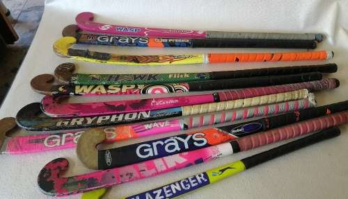 Huge bundle of brand name hockey sticks. One bid takes all!!