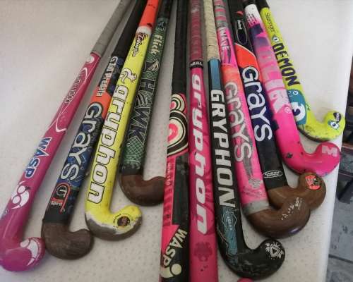 Huge bundle of brand name hockey sticks. One bid takes all!!