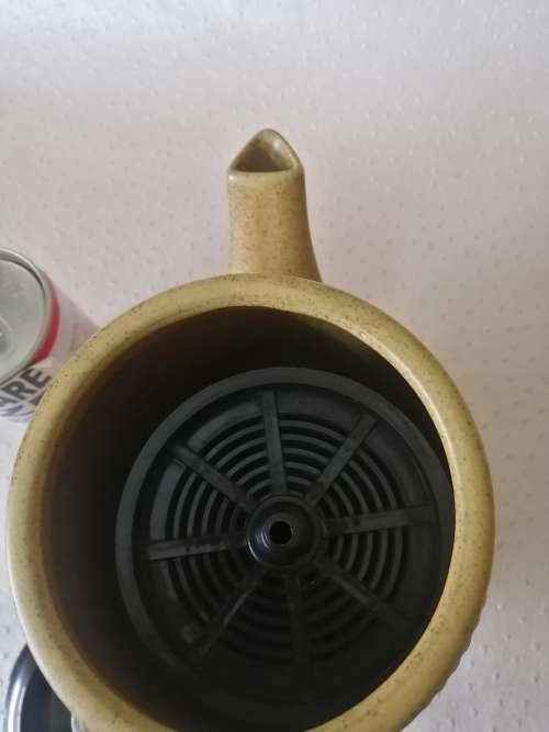 Vintage Danish Modern Flame N Frost Percolator Coffee Pot Mid Century