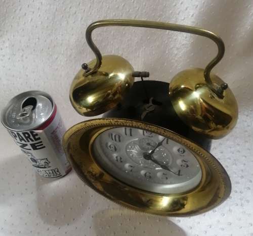 Vintage Brass Kaiser alarm clock made in West Germany (Working)