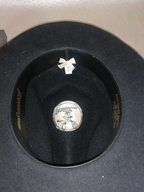 Indiana Jones Authentic Fedora Hat, 100% Wool (Like New) Size 60 (XL)