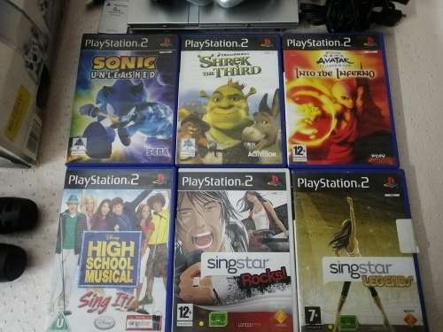 Massive Ps2 Game and Singstar Combo (Tested working)
