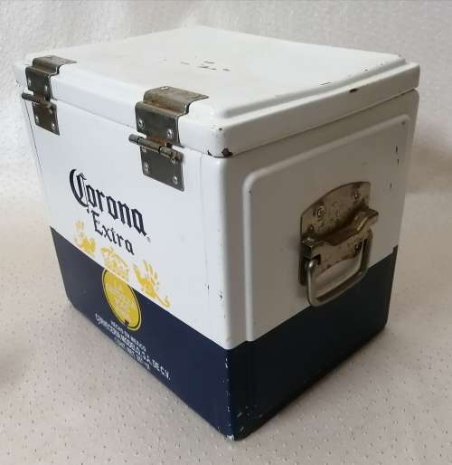 RARE!!! Limited Edition Metal Corona Cooler Box and Bottle Opener!!!