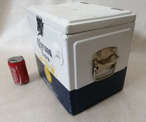 RARE!!! Limited Edition Metal Corona Cooler Box and Bottle Opener!!!